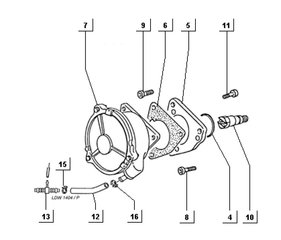 Servobrake vacuum pump