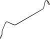 Rear brake line Ape50 EU4 - Left