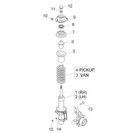 Front spring suspension Daihatsu / Porter - VAN