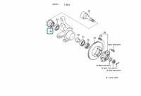 Keerring wiellager vooras Daihatsu / Porter + Quargo