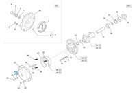 Cone achteras - remtrommel Ape50