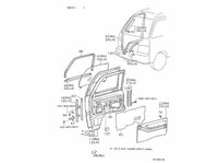 Outher window seal Daihatsu / Porter - Left