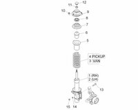Front strut bearing  Daihatsu / Porter 