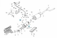 Temperatuur sensor roetfilter Porter Diesel D120  1.2