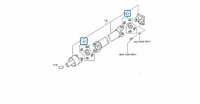 Kruisstuk reparatie set aandrijfas Daihatsu / Porter 1.3i