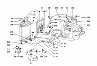 Koelslang op motorblok Daihatsu / Porter 1.4 Diesel