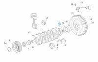 Bearing in flywheel Porter Multitech 1.3 E5