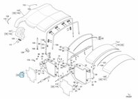 Portierbekleding Calessino Diesel - Rechts/Achter - Wit