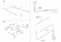 Bevestigingsklem gaskabel ApeTM + Vespacar P2 + Apecar P501-P601