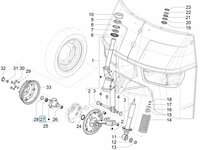 Front wheel - axle bearing Ape50