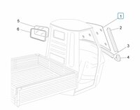 Front window - windscreen Ape50