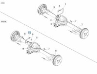 Flexibele remleiding op achteras Daihatsu / Porter - Pick-up