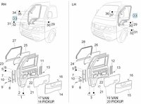 Door gasket Daihatsu / Porter 