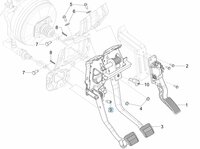 Starter switch clutch pedal Porter NP6 1.5