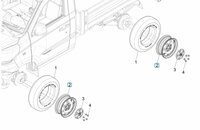 Velg 14 inch - 5J H2 ET40 Porter NP6 1.5 - Enkellucht