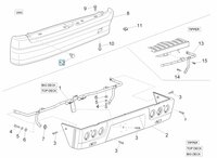 Bevestigingsklemmetje achterbumper Daihatsu / Porter VAN