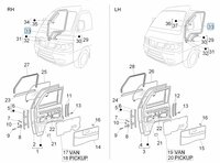 Door gasket Daihatsu / Porter - SALE