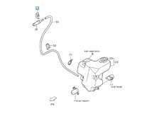 Borgklem nozzle - ruitensproeier Daihatsu / Porter