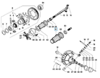 Cover drive shaft Ape Classic + Calessino diesel - Gearbox side