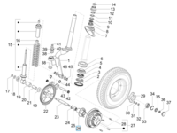 Front wheel hub - Calessino 200