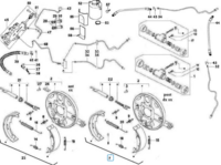 Remschoen set achterzijde Ape Classic + Calessino - Links