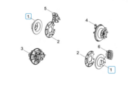 Front brake disc Daihatsu / Porter Maxxi - twin wheel version - imitation