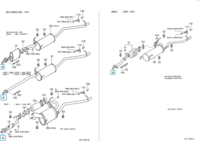 Pakking - ring tussen uitlaatspruitsuk en katalysator / voordemper Daihatsu Porter 1.0 + 1.3 - imitatie