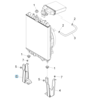 Radiator support bracket Daihatsu / Porter - Right