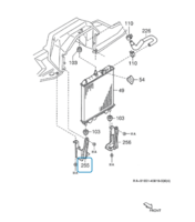 Radiator support bracket Daihatsu / Porter - Right