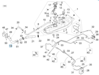 Fuel filling pipe to fuel tank Daihatsu / Porter VAN - Petrol version