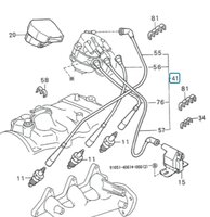 Bougiekabel set Daihatsu / Porter 1.0 - imitatie