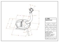 Exhaust ApeTM , Apecar P501 + P601 , Vespacar P2 + P3