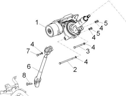 Steering Column with power steering Porter +2009