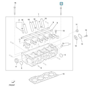 Head gasket Porter 1.3i