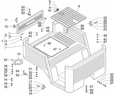 Rear Hedge Calessino Diesel - 2007-2012