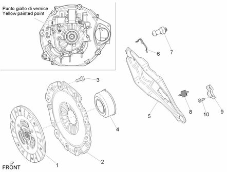 Pressure group clutch Porter Diesel D120 1.2 Diesel