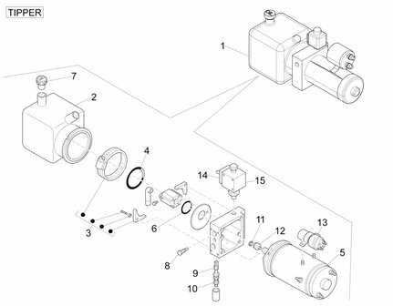 Tankdop voor hydrauliektank