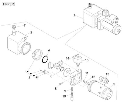 Solenoide Kipper Hydrauliekmotor