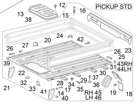 Laadbak Piaggio Porter Pick-up - Compleet