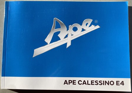 Bedienungsanleitung Ape Calessino E4