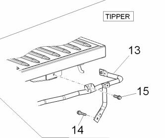 Rearbumper bracket Porter Tipper +2011