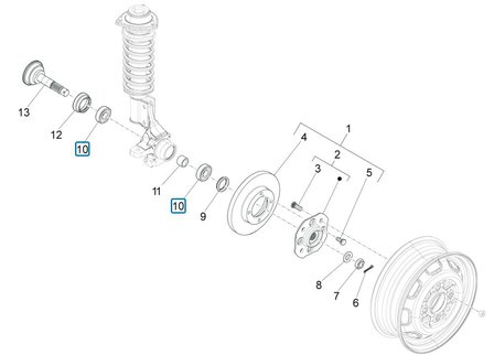 Wheel bearing Porter - Front