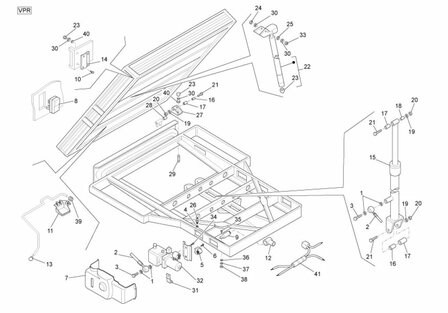 Beschermkap hydrauliekpomp hefcilinder kiepbak  ApeTM