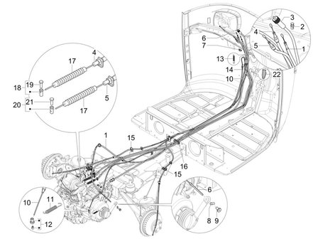 Speedometer cable Calessino 200 EU4 