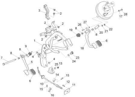 Brake light / Kipper switch Ape50 + ApeTM + Vespacar P2 + Porter + Quargo