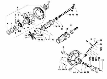 Oil seal rear drive shaft Calessino + Ape Classic + ApeTM + Vespacar P2 Diesel