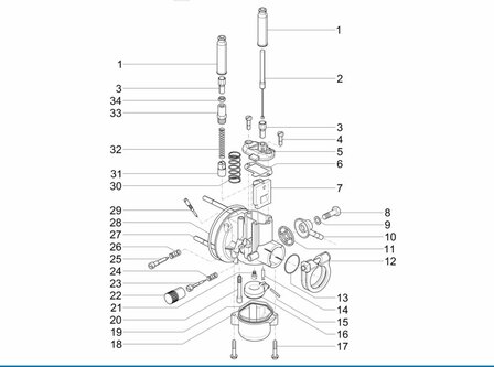 Stelschroef carburateur Ape50