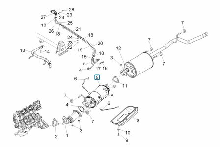 Diesel particulate filter Porter Diesel D120 1.2