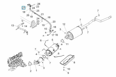 Druksensor roetfilter Porter Diesel D120 1.2