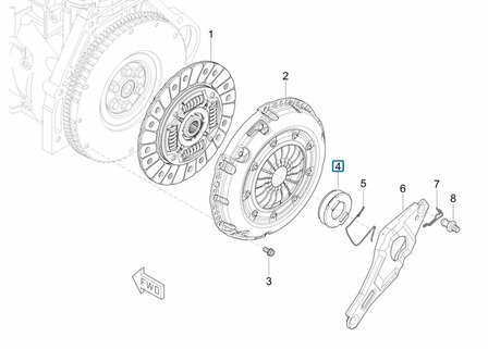 Clutch bearing Porter Multitech 1.3 E6 + Porter NP6 1.5